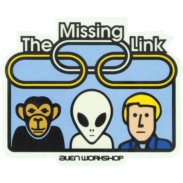 Alien Workshop Skateboards Missing Link Skate Sticker