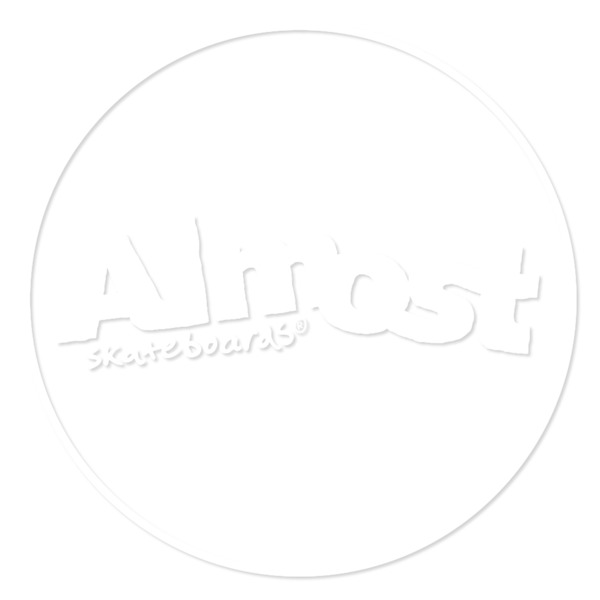 Almost Skateboards White Lines Skate Sticker