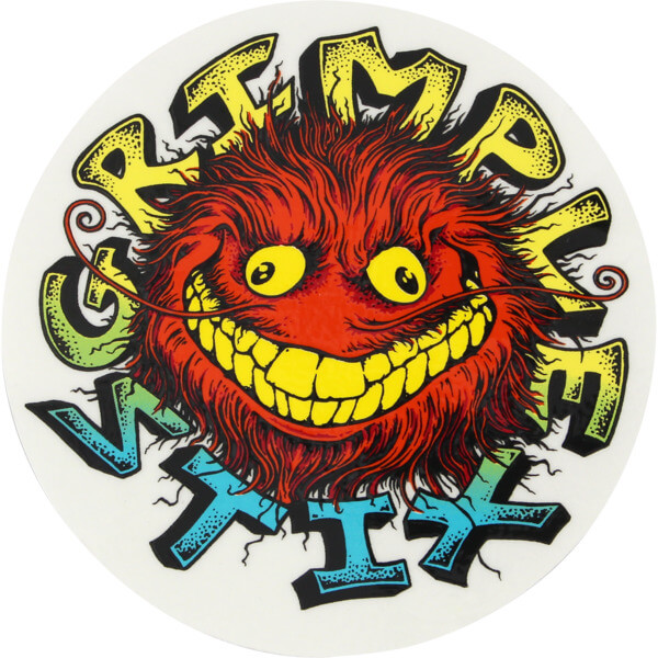 Anti Hero Skateboards Grimple Stix Medium Skate Sticker Anti Hero Skateboards Grimple Stix Medium Skate Sticker