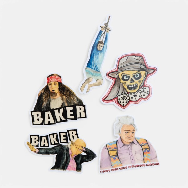 Baker Skateboards Cosmic Gumbo Assorted 10 Pack Skate Stickers