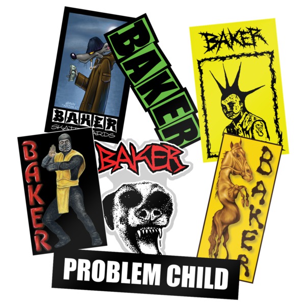 Baker Skateboards 14 Pack Crud Life Assorted Skate Sticker Baker Skateboards 14 Pack Crud Life Assorted Skate Sticker