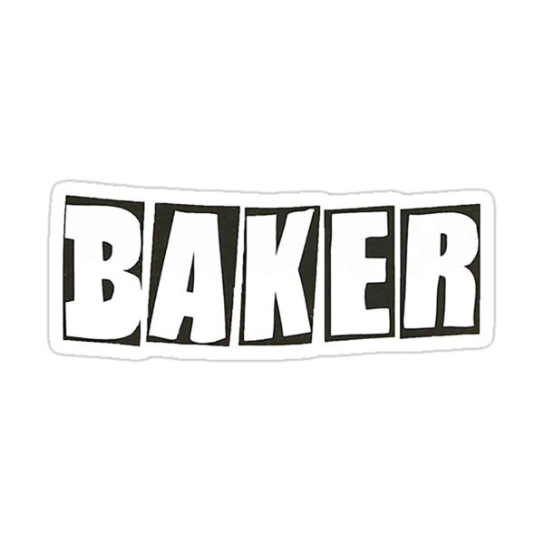 Baker Skateboards 2" x 4" Brand Logo Assorted Colors Skate Sticker