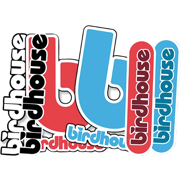 Birdhouse Skateboards 12 Pack Logos Skate Sticker