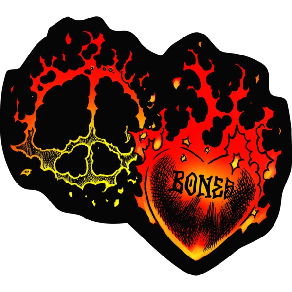 Bones Wheels 2" Heart and Soul Skate Sticker