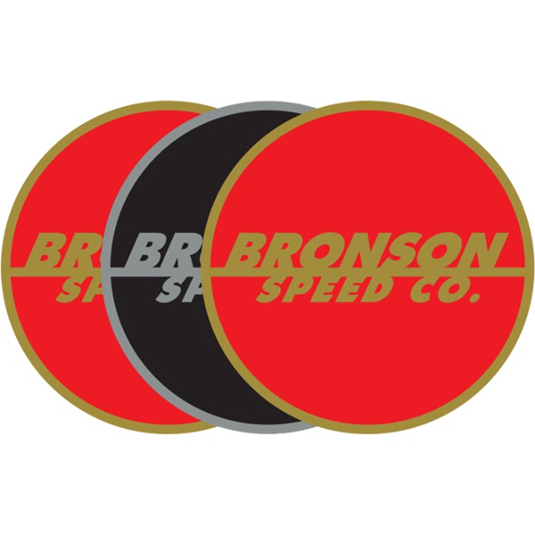 Bronson Speed Co 3" x 3" Spot Logo Flash Mylar Assorted Colors Skate Sticker