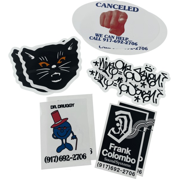 Call Me 917 16/22 Holiday Assorted Skate Stickers