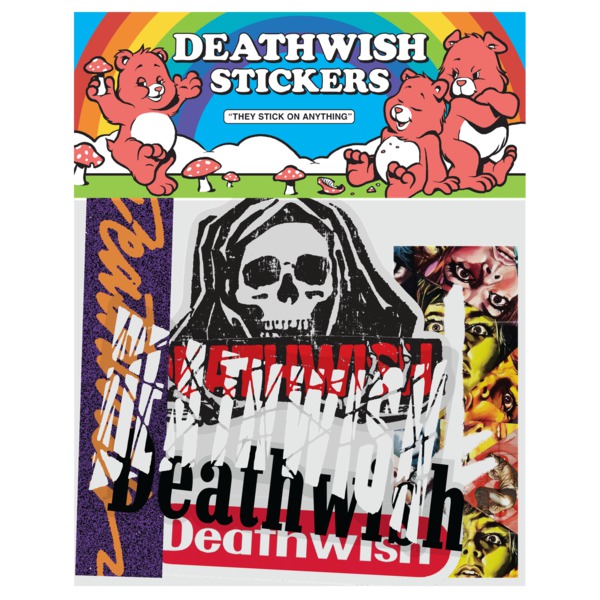 Deathwish Skateboards 6 Pack Fear Black / Red Skate Sticker Deathwish Skateboards 6 Pack Fear Black / Red Skate Sticker