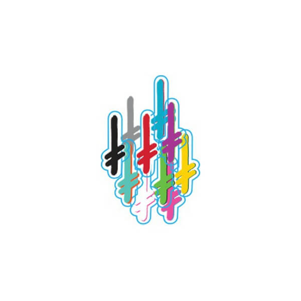 Deathwish Skateboards Gang Logo II Assorted Colors Skate Sticker - 5.5"