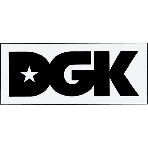 DGK Skateboards Classic White / Black Skate Sticker
