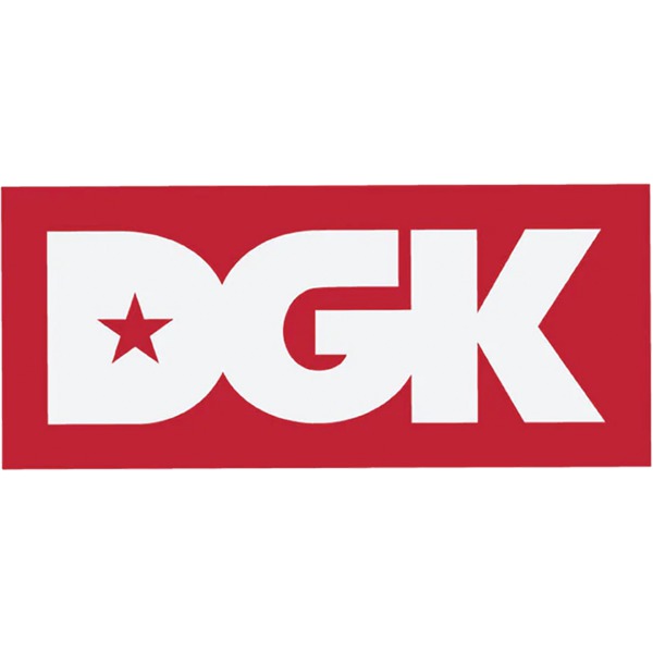 DGK Skateboards Classic White / Red Skate Sticker