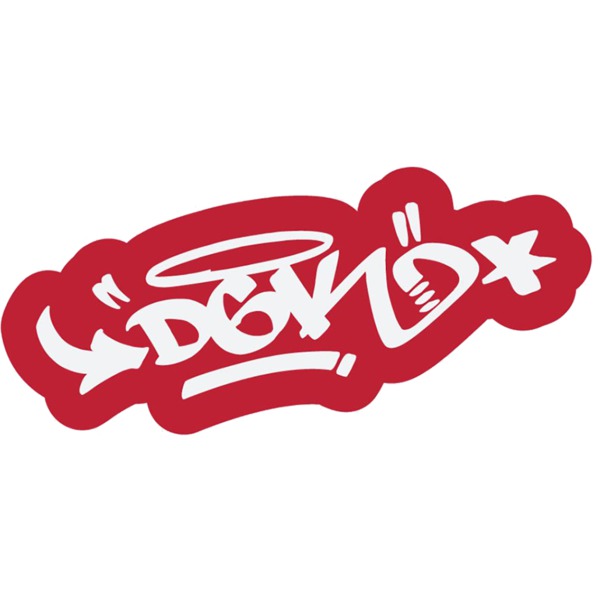 DGK Skateboards Tagged White / Red Skate Sticker