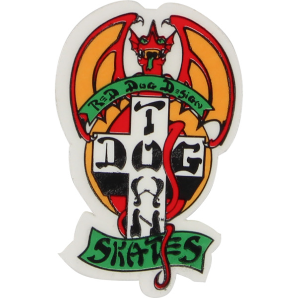 Dogtown Skateboards 2" Red Dog Skate Sticker
