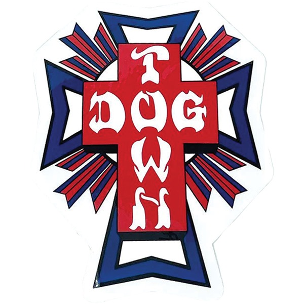 Dogtown Skateboards 80's Cross Logo USA Skate Sticker Dogtown Skateboards 80's Cross Logo USA Skate Sticker