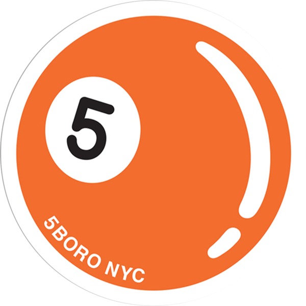 5Boro NYC Skateboards 5-Ball Assorted Colors Skate Sticker