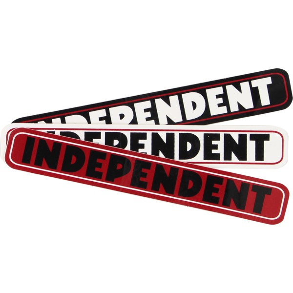 Independent 4" x 0.6" Bar Assorted Colors Skate Sticker
