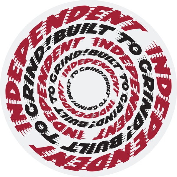 Independent Truck Company 4" x 4" BTG Speed Ring Red / Black Skate Sticker