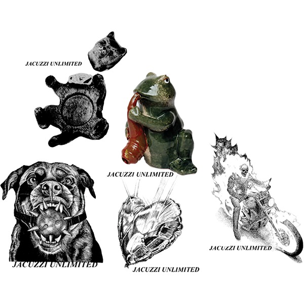 Jacuzzi Unlimited Skateboards 5 Pack Spring 26 Skate Sticker Jacuzzi Unlimited Skateboards 5 Pack Spring 26 Skate Sticker