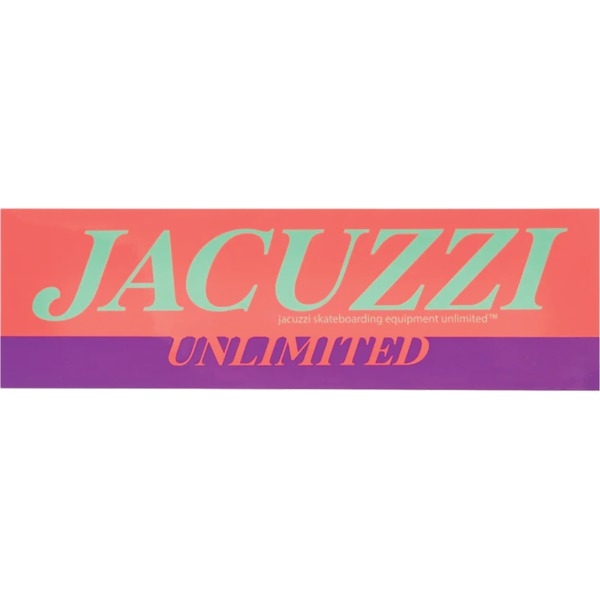 Jacuzzi Unlimited Skate Stickers