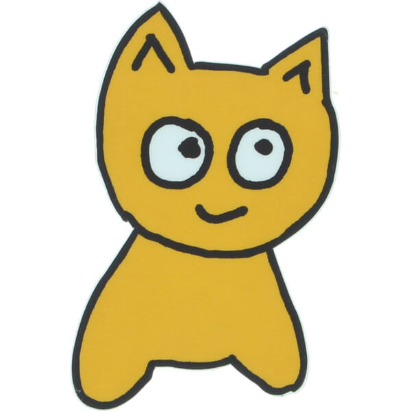Meow Skateboards 1.82" X 2.9" Cat Skate Sticker