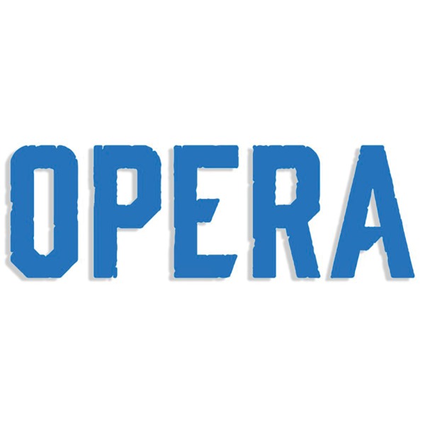 Opera Skateboards Logo Vinyl Blue Die-Cut Sticker
