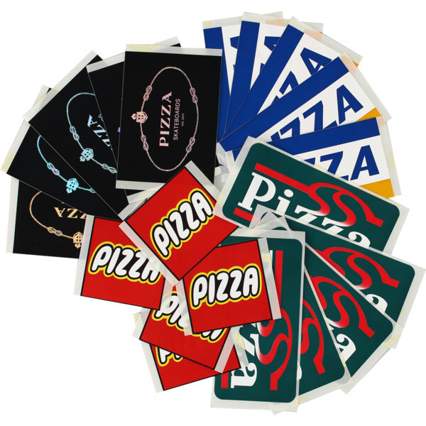 Pizza Skateboards 10 Pack Assorted Skate Stickers