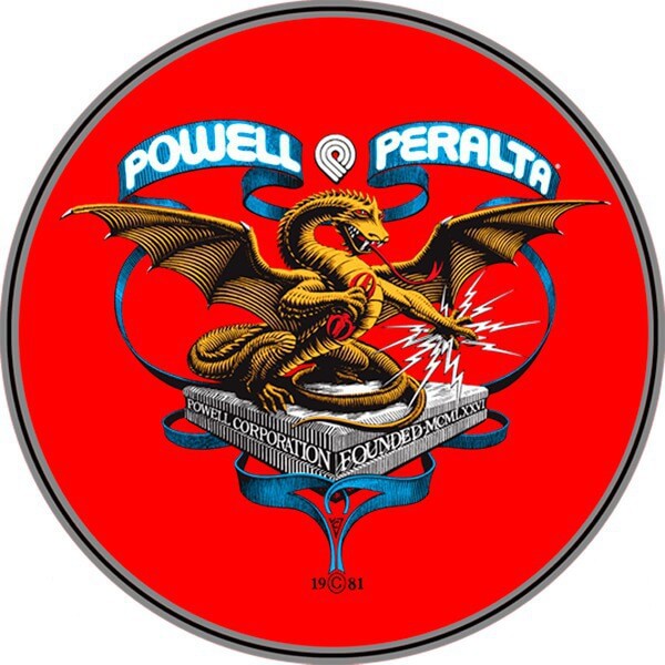 Powell Peralta Banner Dragon Skate Sticker - 4"