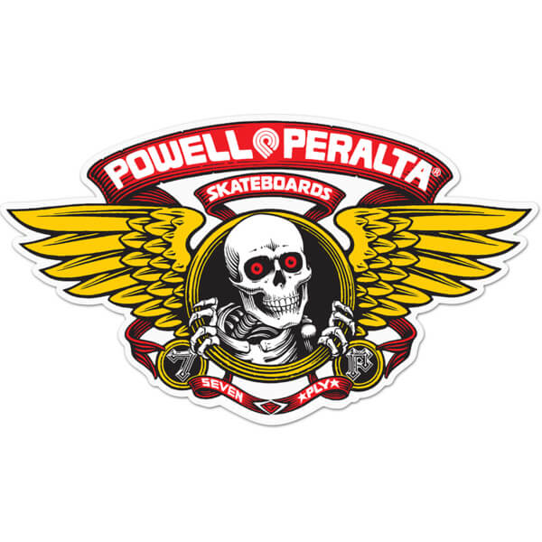 Powell Peralta 5" Winged Ripper Die-Cut Red Skate Sticker