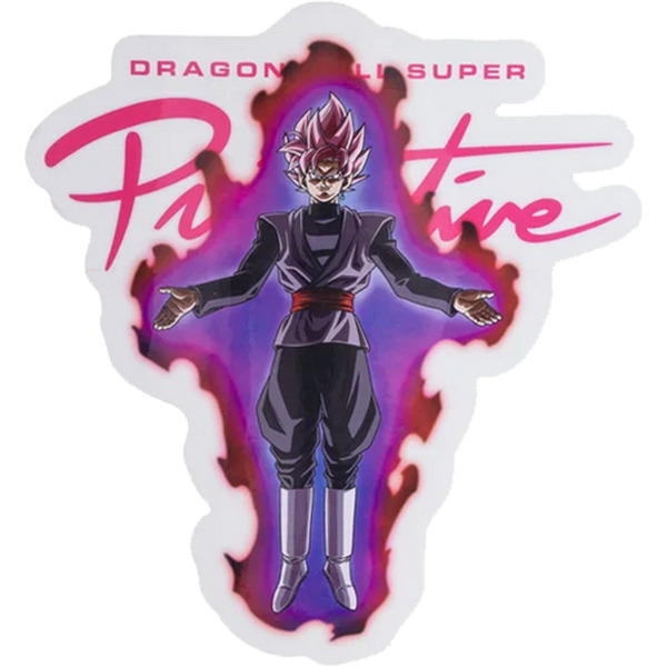 Primitive Skateboarding DBS Goku Black Rose Pink Skate Sticker