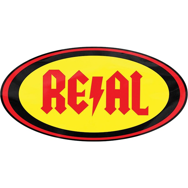Real Skateboards Deeds Oval Medium Skate Sticker Real Skateboards Deeds Oval Medium Skate Sticker