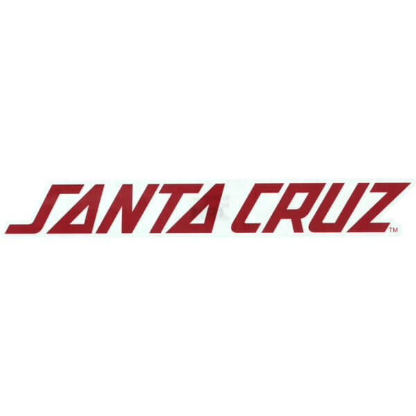 Santa Cruz Skateboards Red Strip Skate Sticker - Warehouse