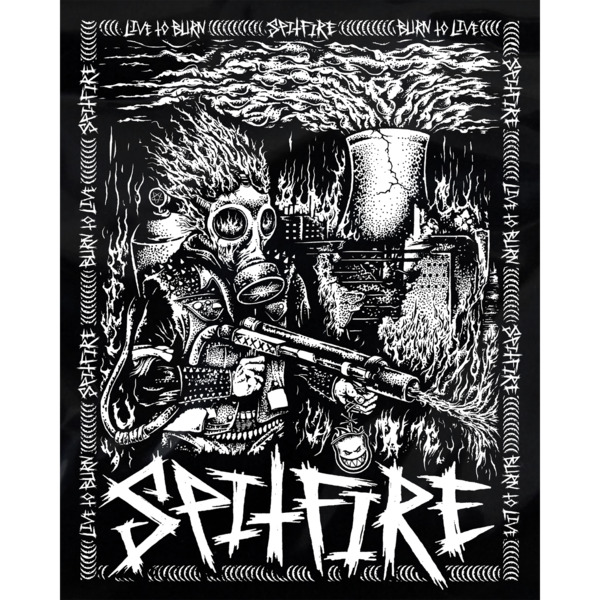 Skateboard Sticker Street Series Spitfire Large Fire Wheel #9299613 7.5" 