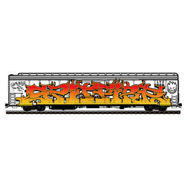 Spitfire Wheels Savie II Train Yard Medium Skate Sticker Spitfire Wheels Savie II Train Yard Medium Skate Sticker