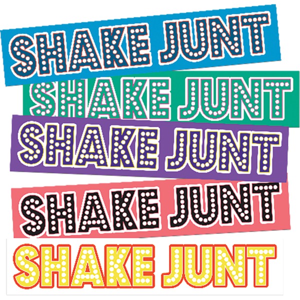 Shake Junt 10 Pack Stretch Pastels Assorted Skate Sticker