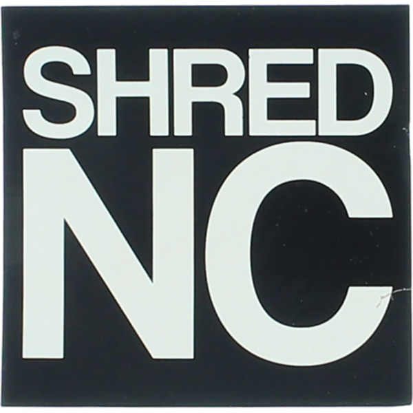 Shred Stickers 3" Printed Shred NC Stack Black / White Skate Sticker