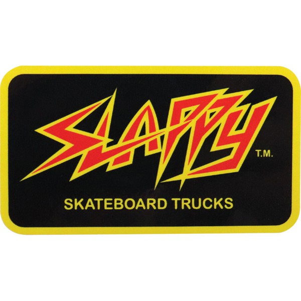 Slappy Truck Company Throwback Black Skate Sticker