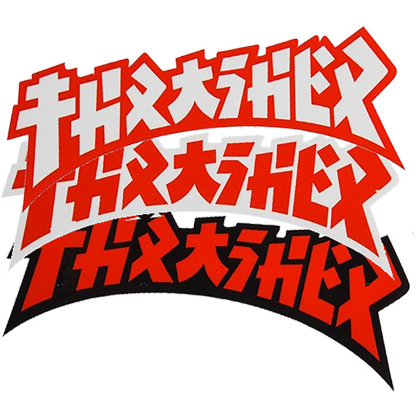 Thrasher Magazine Godzilla Logo Sticker 4" Skateboard Decal 3 Color Choices 