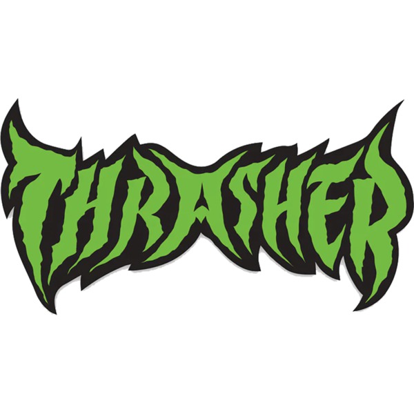 Thrasher Magazine Metal Assorted Colors Skate Sticker