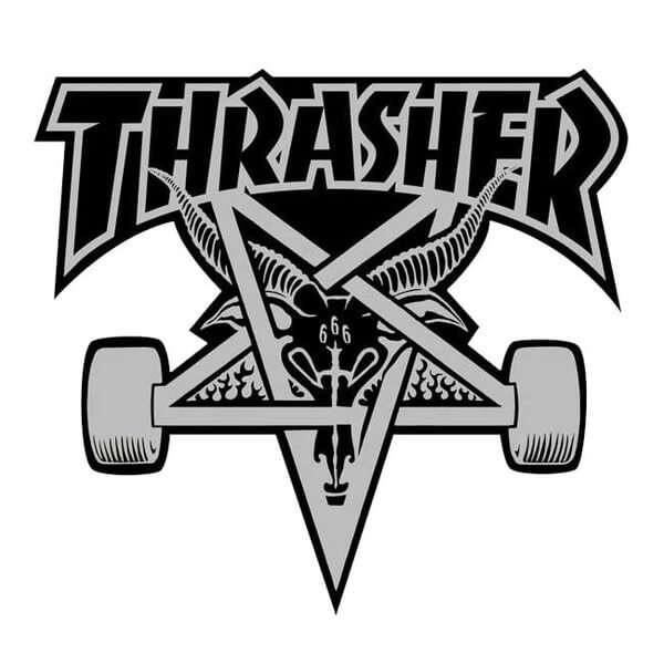 Thrasher Magazine Sk8Goat Assorted Colors Skate Sticker - 3 3/4" x 3 7/8"