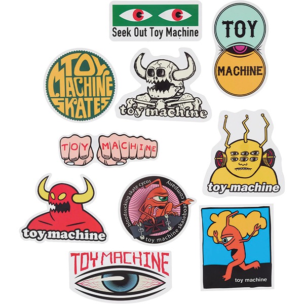 Toy Machine Skateboards Sticker Pack 1 Skate Sticker