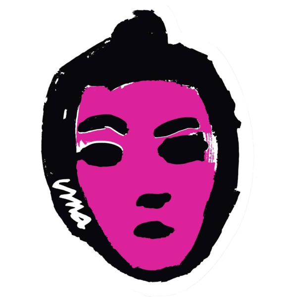 Uma Landsleds Skateboards 4.5" Pink Lady Skate Sticker