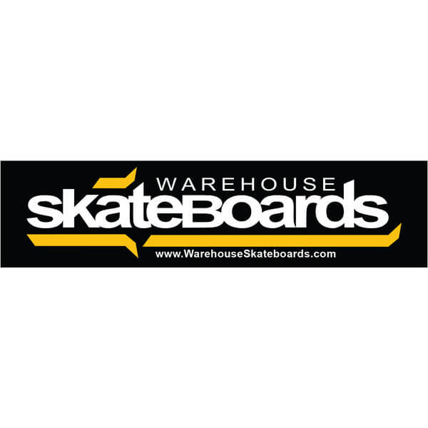 warehouse skateboards logo large skate sticker 2 x 8 warehouse skateboards logo large skate sticker 2 x 8