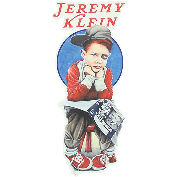 World Industries Skateboards Klein Black Eye Kid Skate Sticker World Industries Skateboards Klein Black Eye Kid Skate Sticker