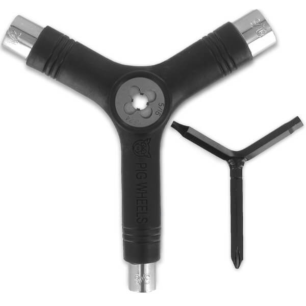 Pig Wheels Multi-Purpose Skate Tool in Black