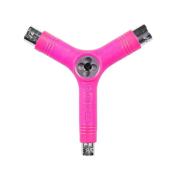 Pig Wheels Multi-Purpose Skate Tool in Neon Pink