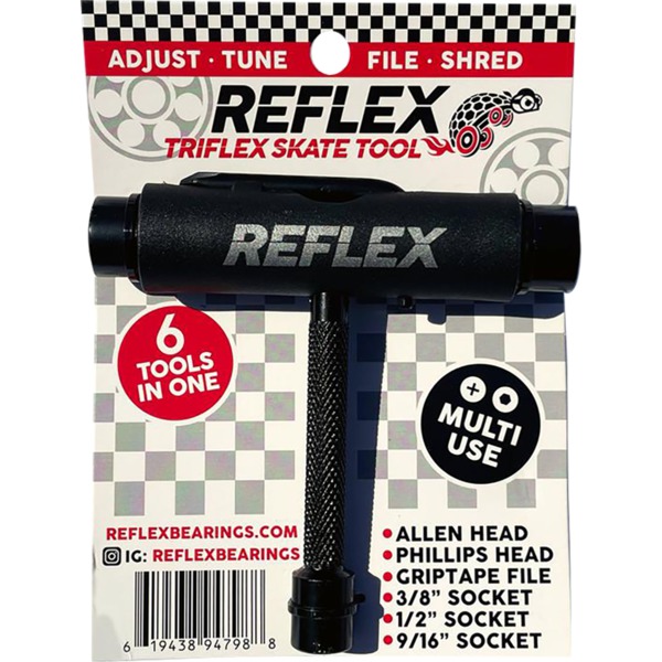 Reflex Bearings Triflex Multi-Purpose Skate Tool in Black