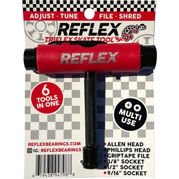 Reflex Skate Bearings Triflex Multi-Purpose Skate Tool in Red