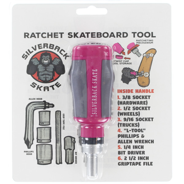 Silverback Skate All In One Ratchet Tool in Pink