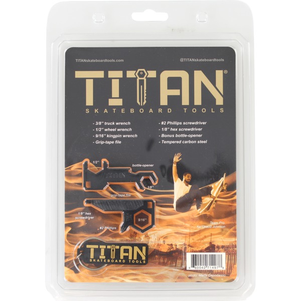 Titan Skateboard Tools Black Multi-Purpose Skate Tool