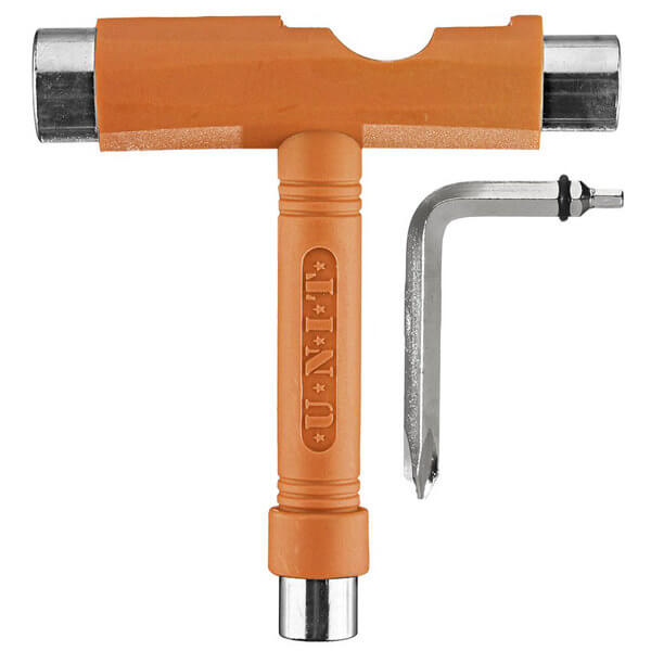 Unit Tools T-Tool Neon Orange Multi-Purpose Skate Tool