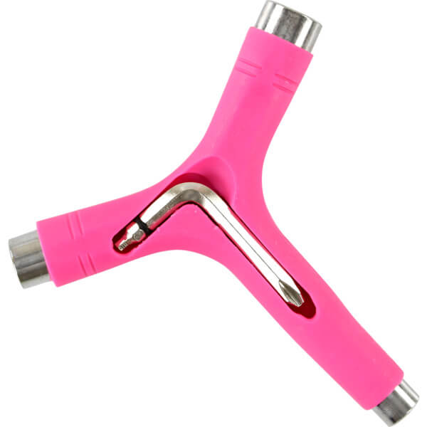 Yocaher Skateboards Multi-Purpose Skate Tool in Pink